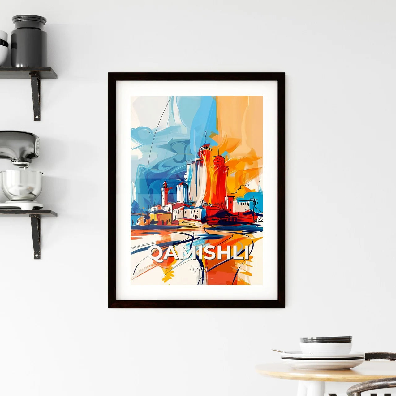 Vibrant Qamishli, Syria Framed Print