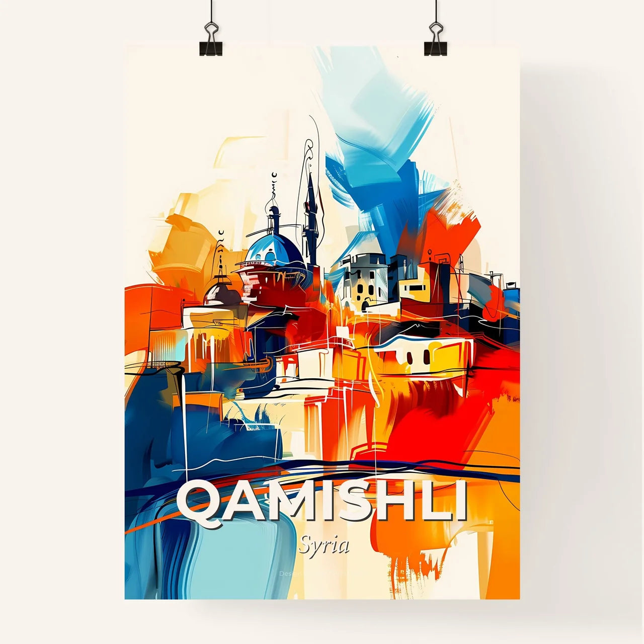 Vibrant Qamishli, Syria Poster