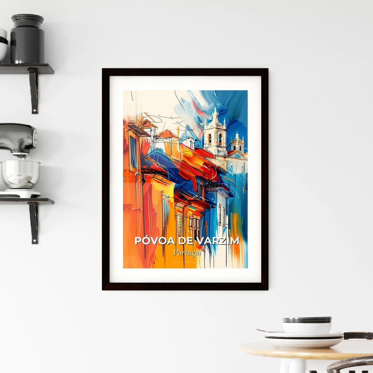 Vibrant Póvoa De Varzim, Portugal Framed Print