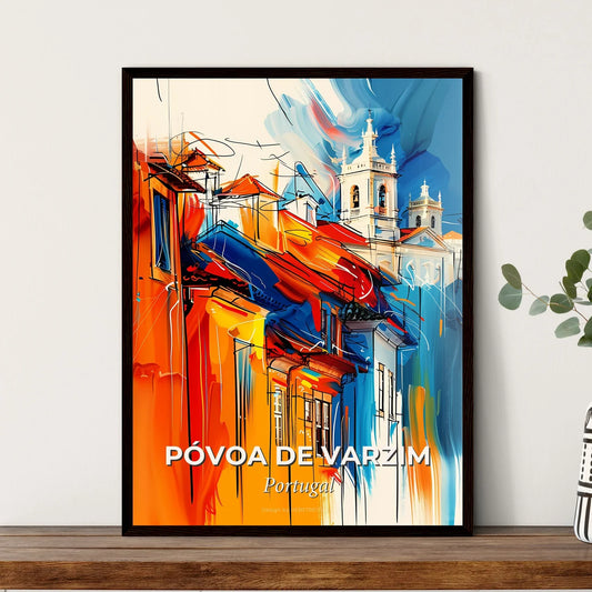 Vibrant Póvoa De Varzim, Portugal Art Print