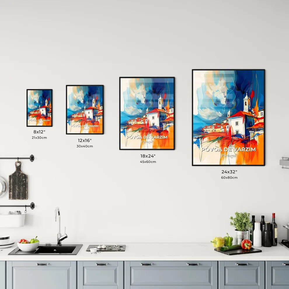 Vibrant Póvoa De Varzim, Portugal Kitchen Art