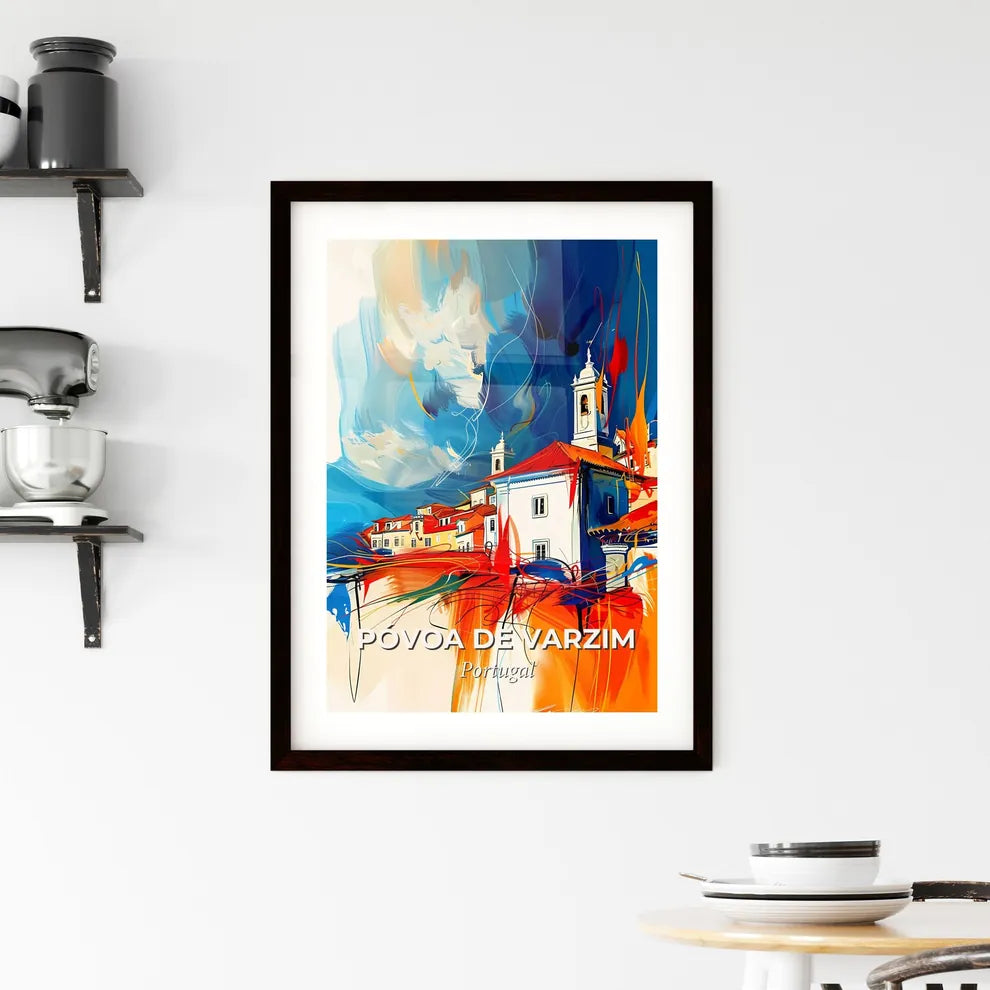 Vibrant Póvoa De Varzim, Portugal Framed Print