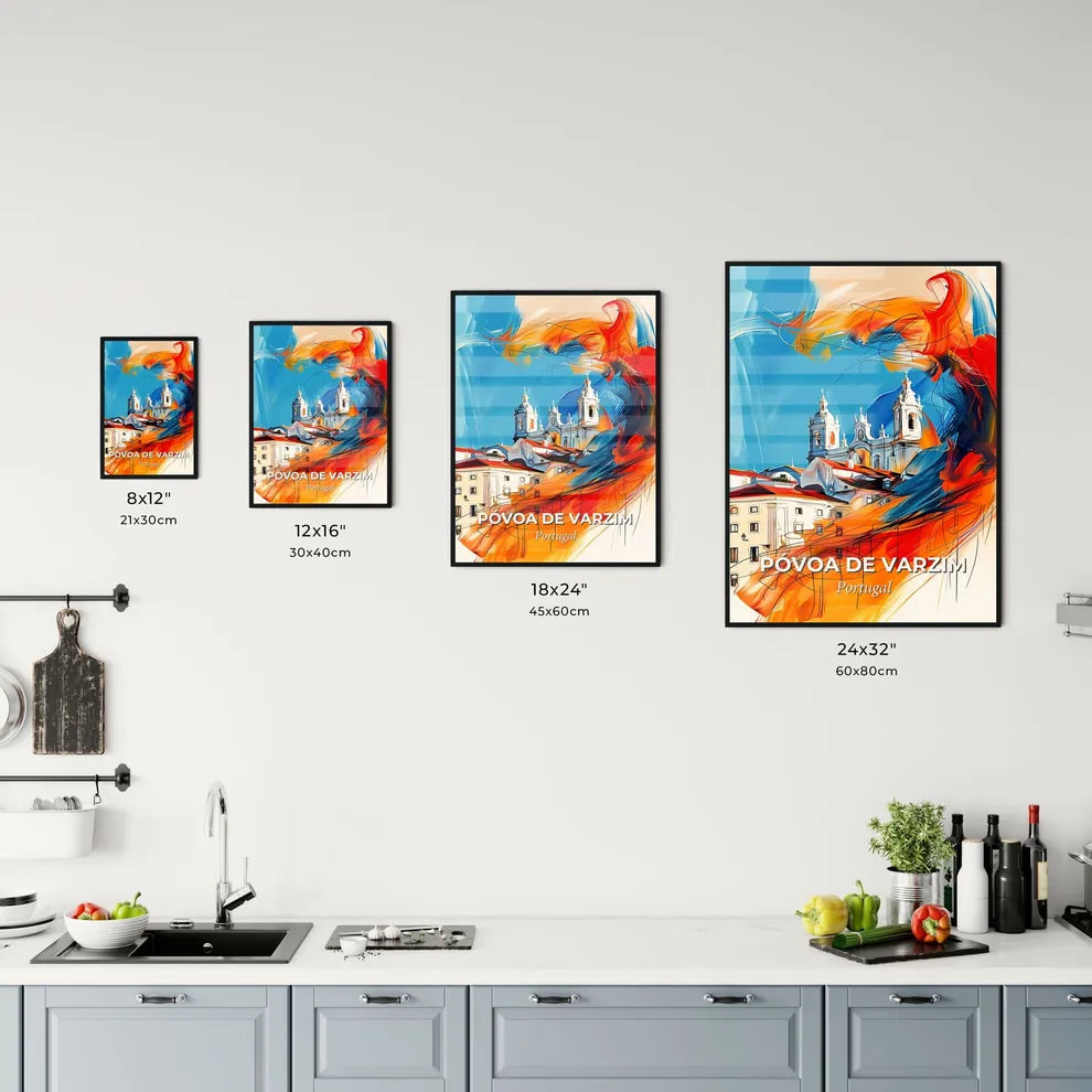 Vibrant Póvoa De Varzim, Portugal Kitchen Art