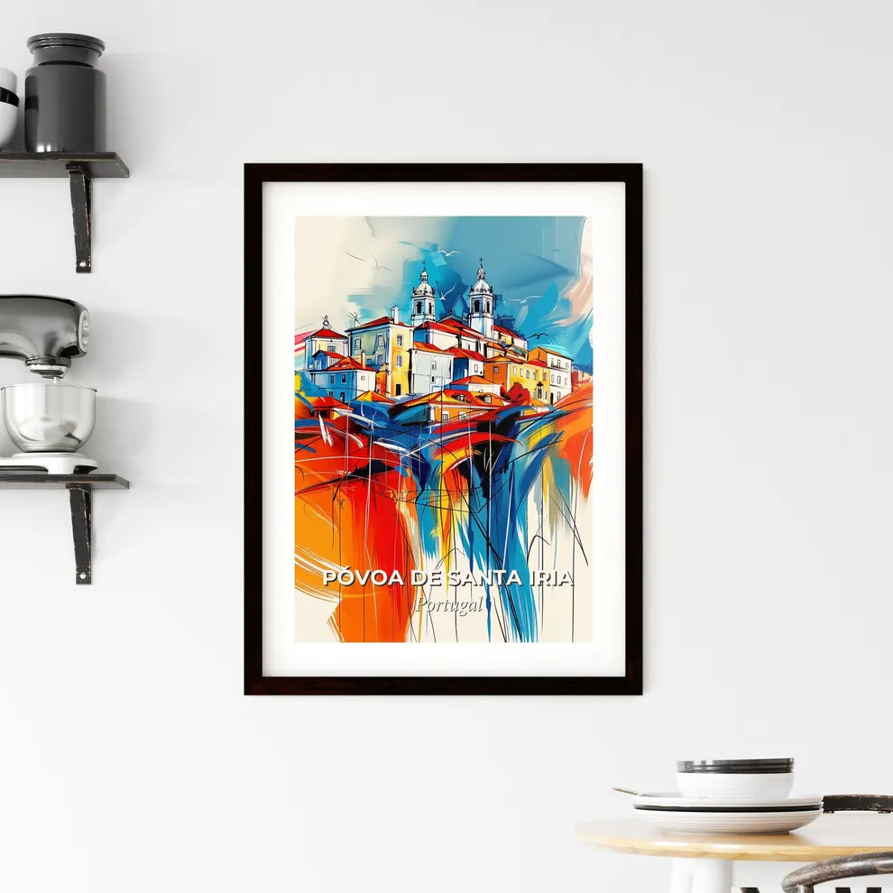 Vibrant Póvoa De Santa Iria, Portugal Framed Print