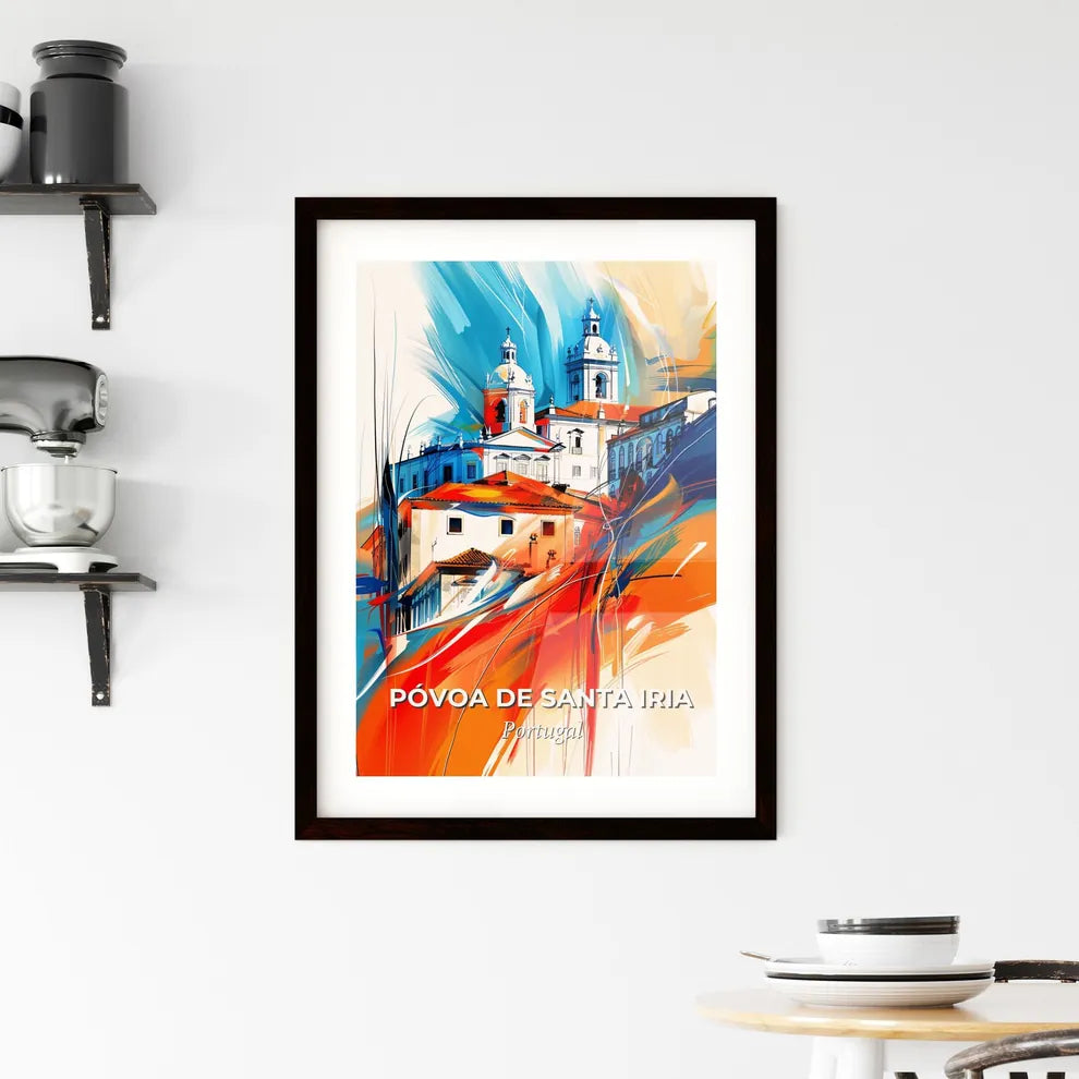 Vibrant Póvoa De Santa Iria, Portugal Framed Print
