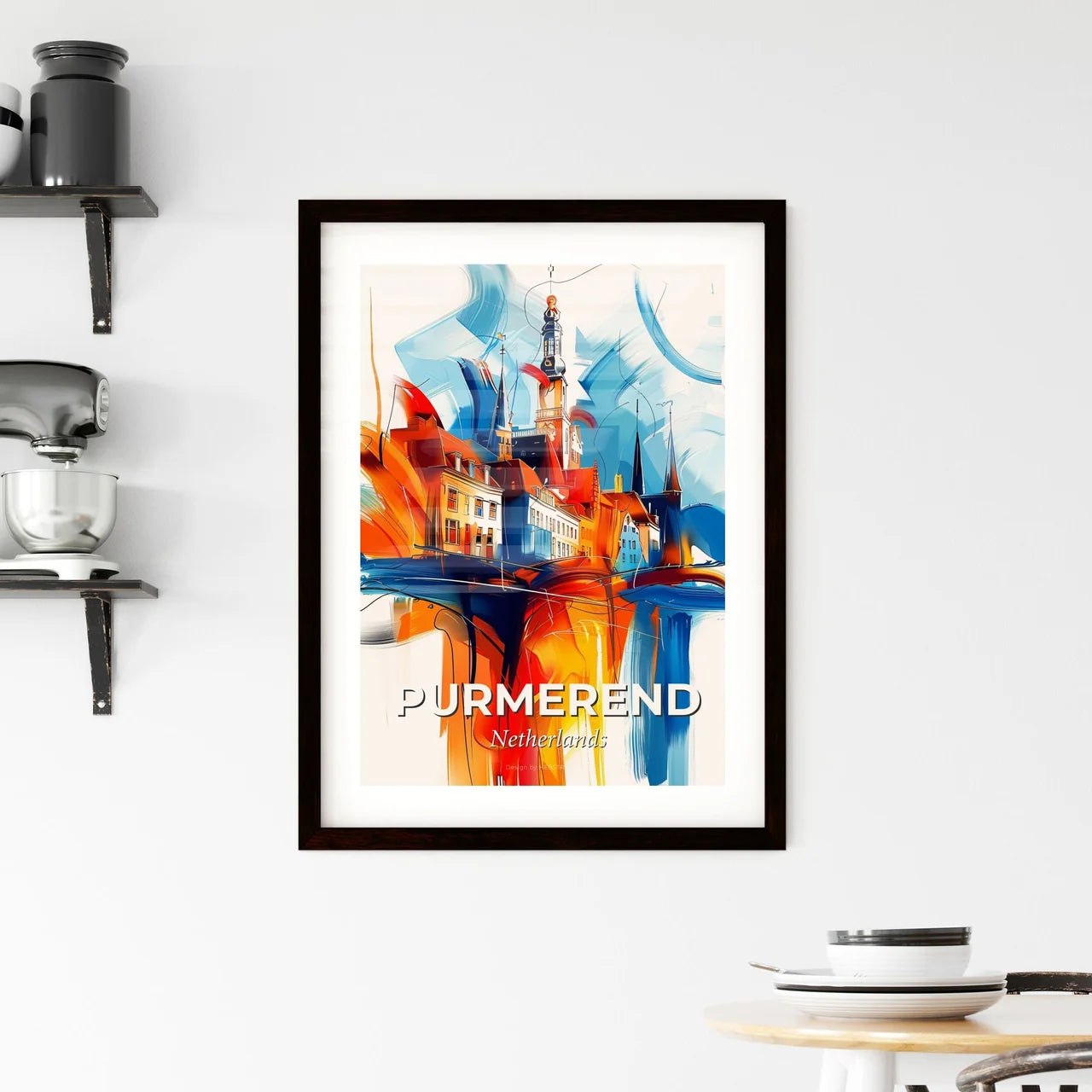 Vibrant Purmerend, Netherlands Framed Print