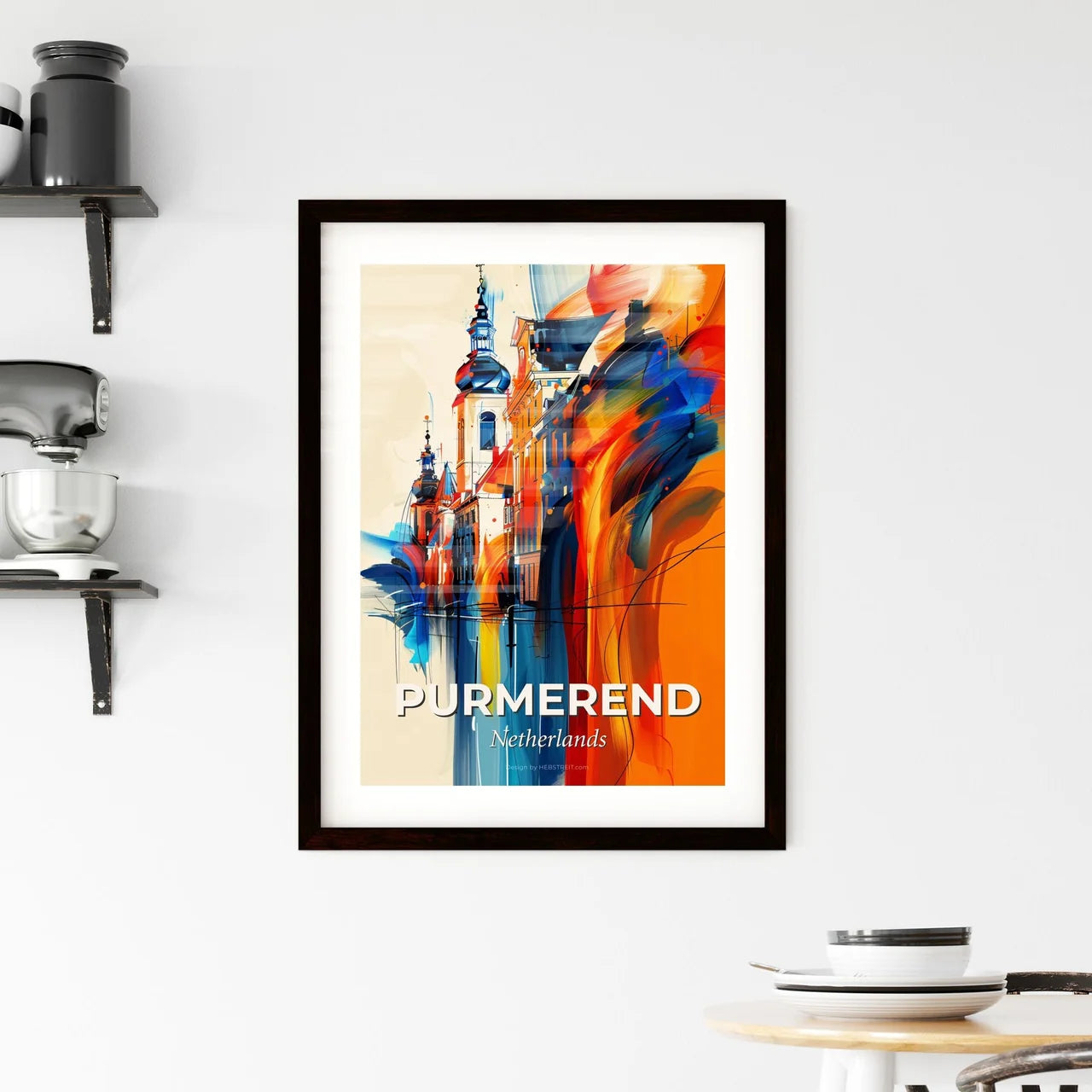 Vibrant Purmerend, Netherlands Framed Print