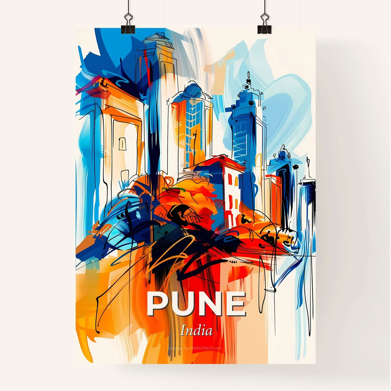 Vibrant Pune, India Poster