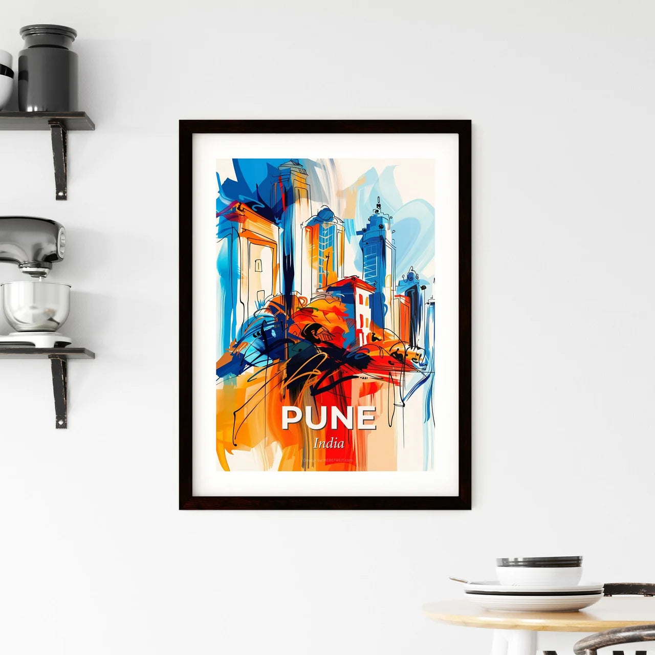 Vibrant Pune, India Framed Print