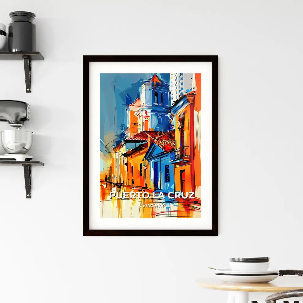 Vibrant Puerto La Cruz, Venezuela Framed Print