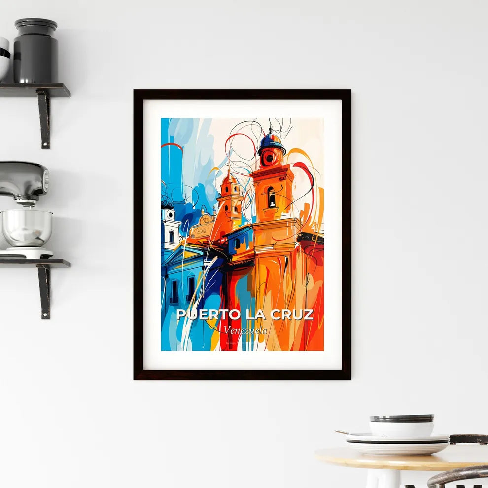 Vibrant Puerto La Cruz, Venezuela Framed Print