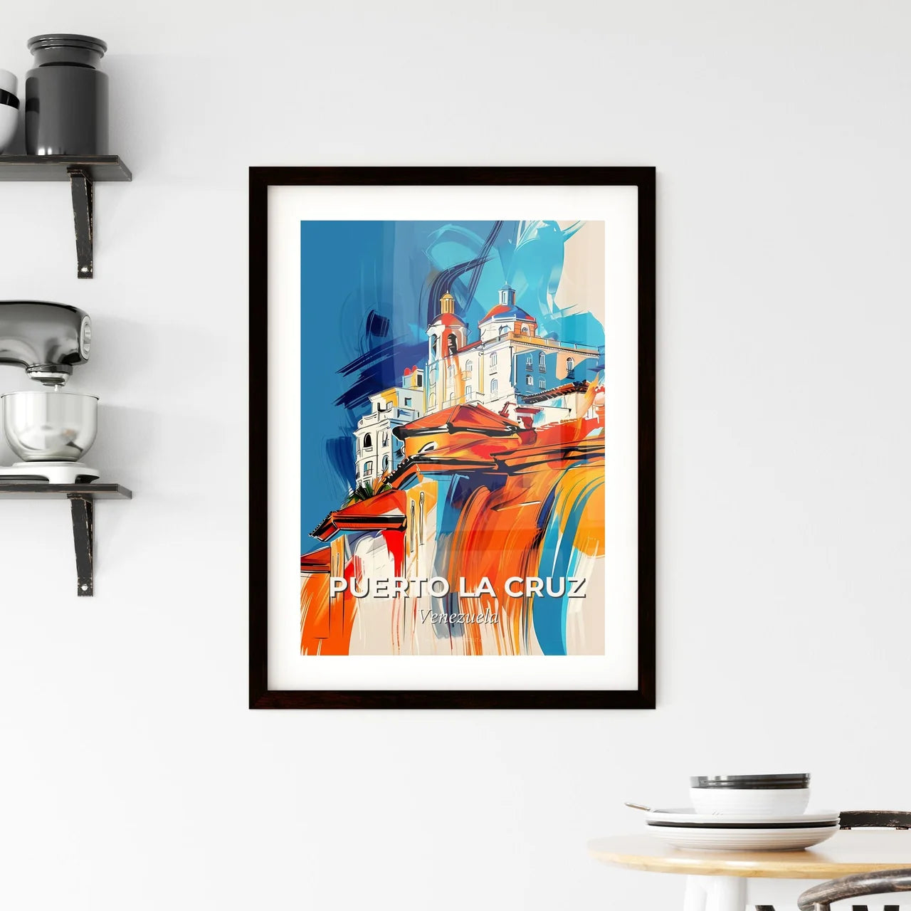 Vibrant Puerto La Cruz, Venezuela Framed Print