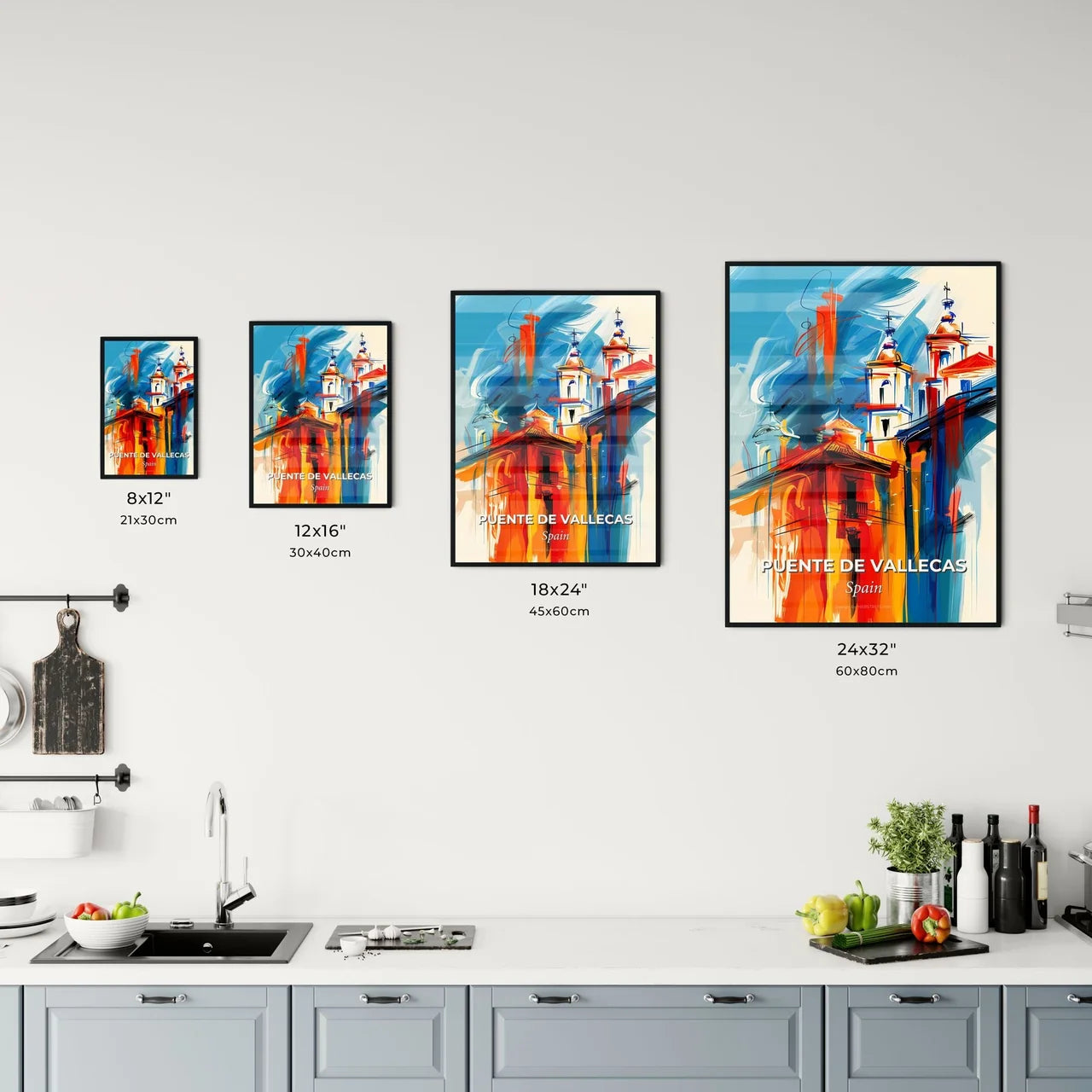 Vibrant Puente De Vallecas, Spain Kitchen Art