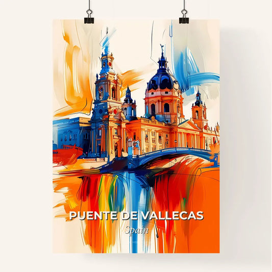 Vibrant Puente De Vallecas, Spain Poster
