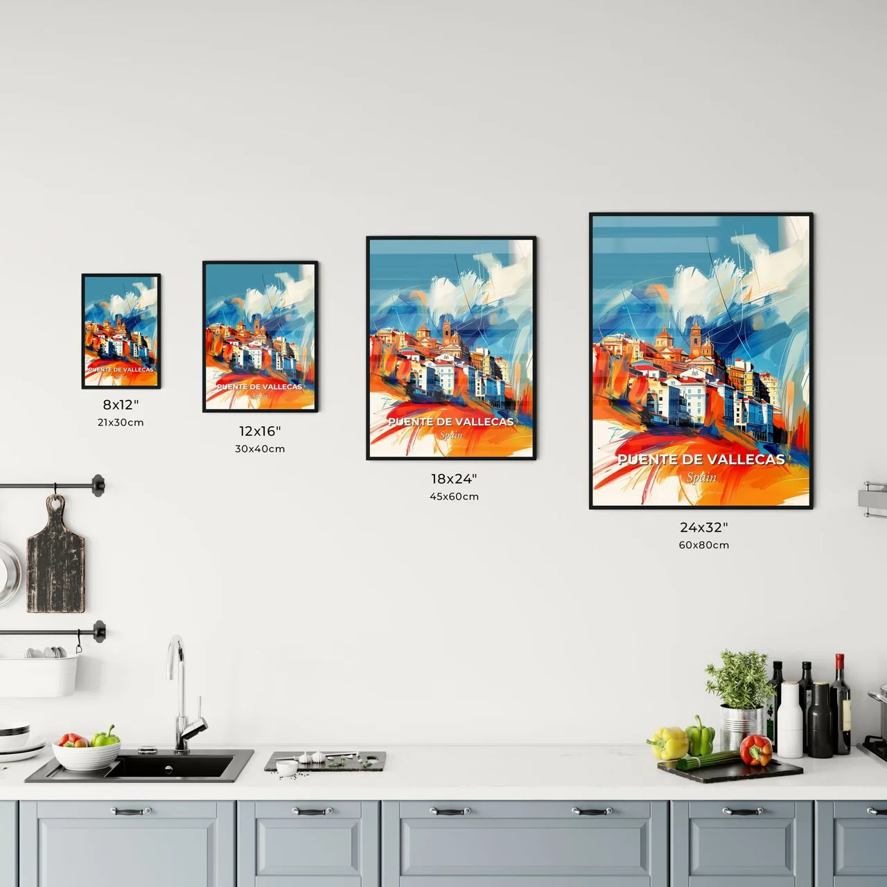 Vibrant Puente De Vallecas, Spain Kitchen Art