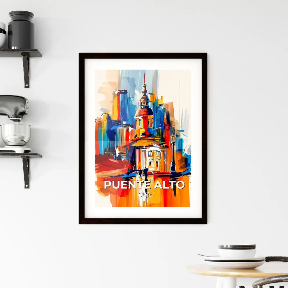 Vibrant Puente Alto, Chile Framed Print
