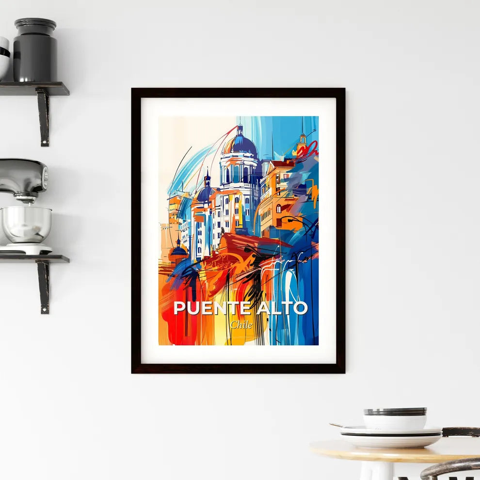 Vibrant Puente Alto, Chile Framed Print