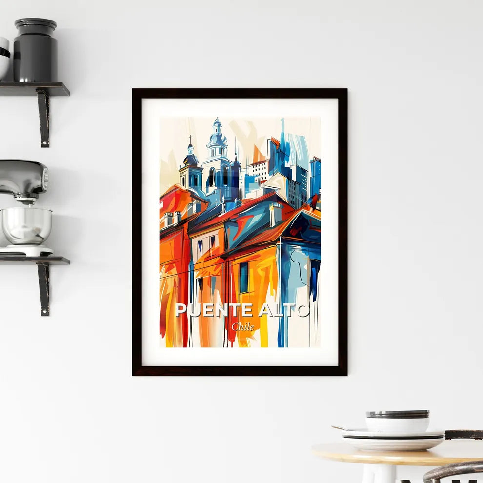 Vibrant Puente Alto, Chile Framed Print