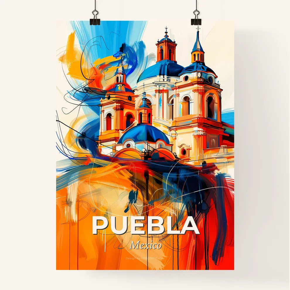 Vibrant Puebla, Mexico Poster