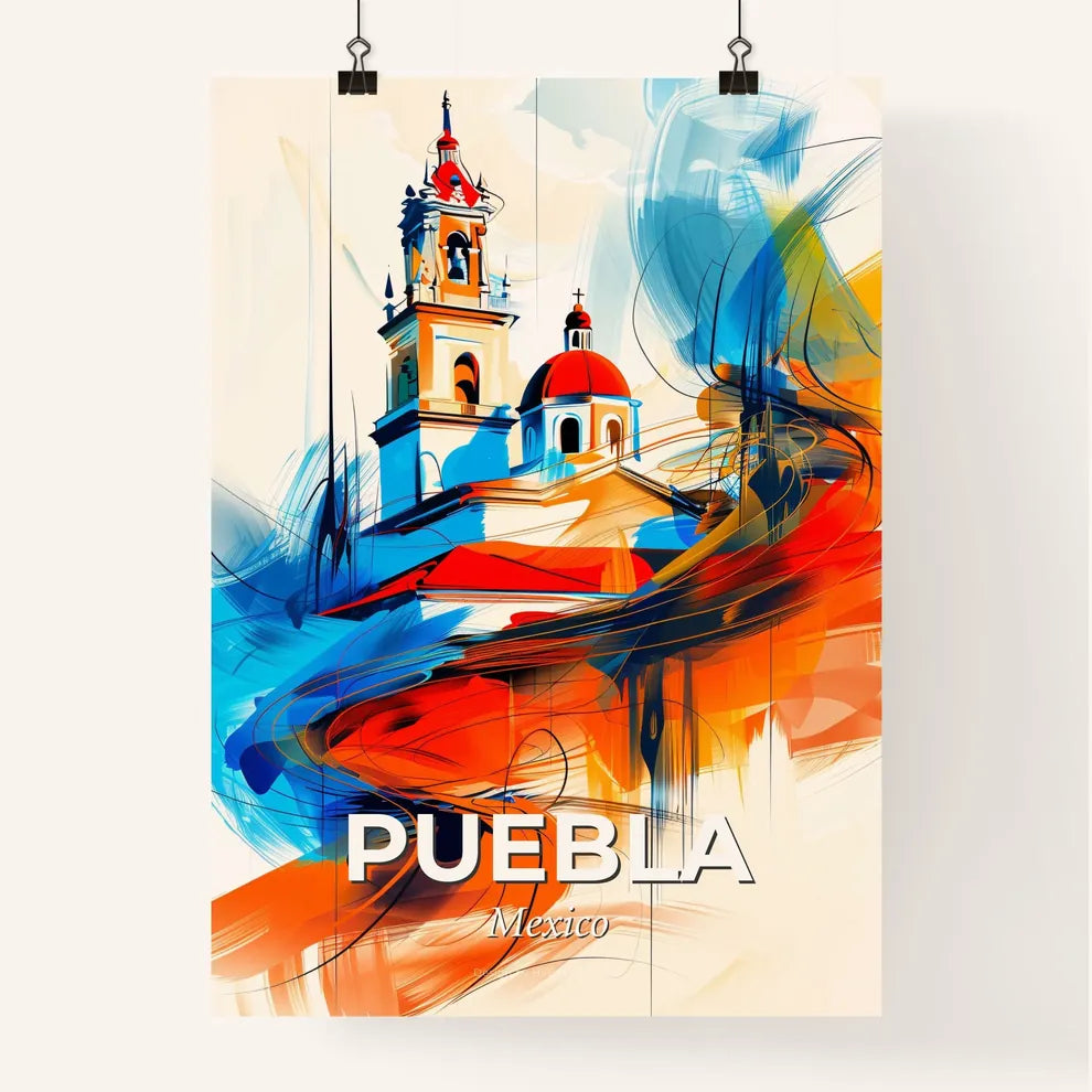 Vibrant Puebla, Mexico Poster