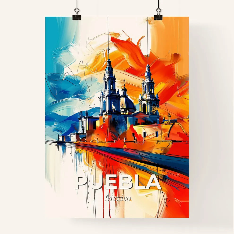 Vibrant Puebla, Mexico Poster