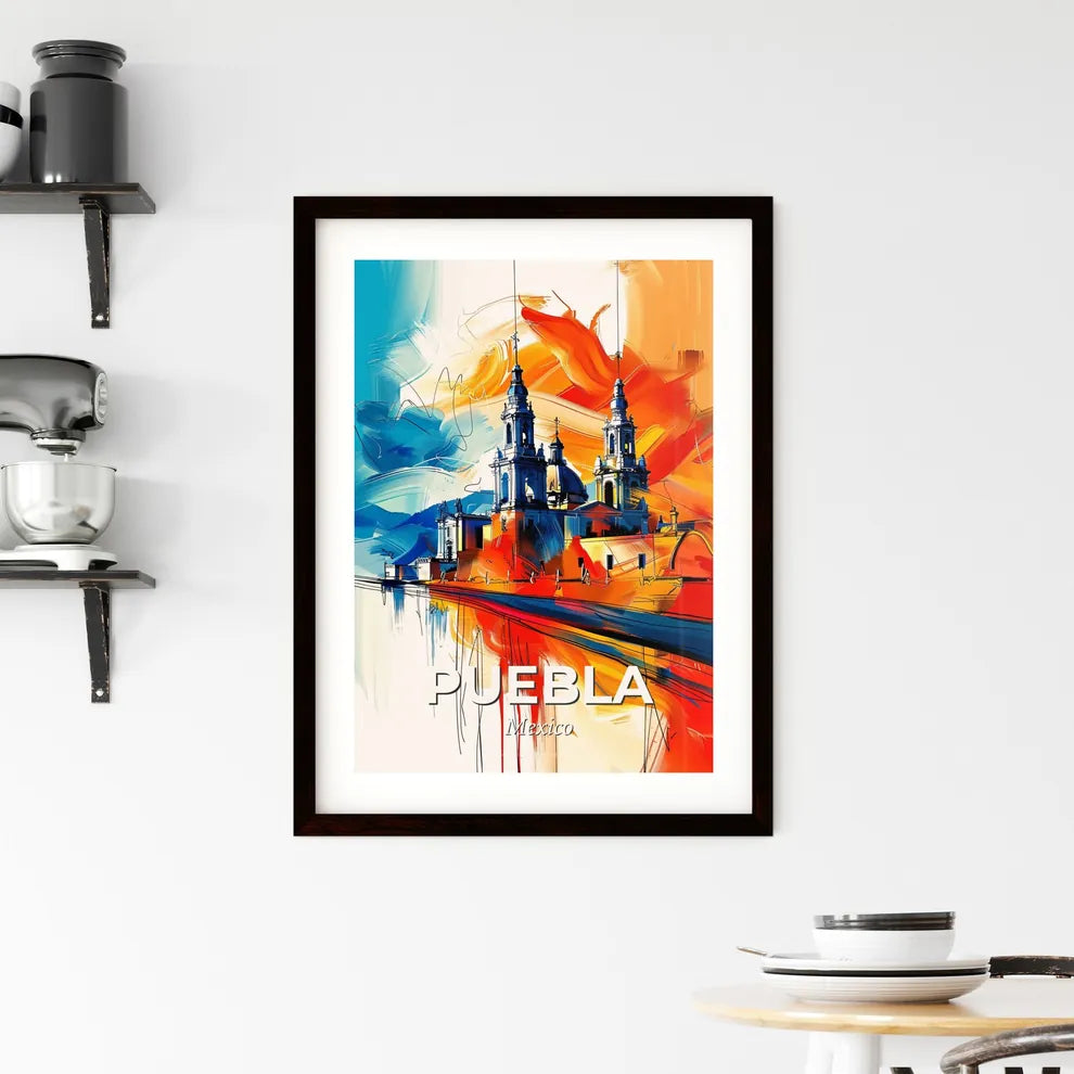 Vibrant Puebla, Mexico Framed Print