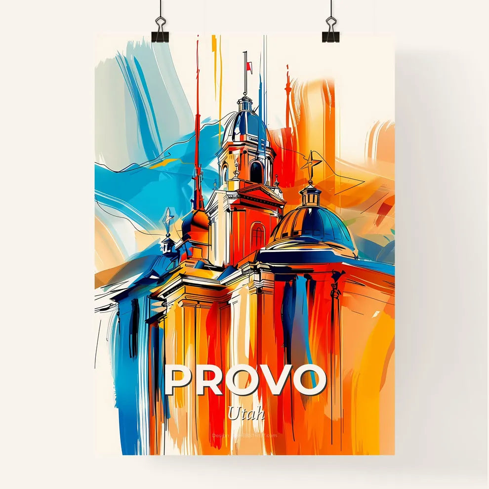 Vibrant Provo, Utah Poster
