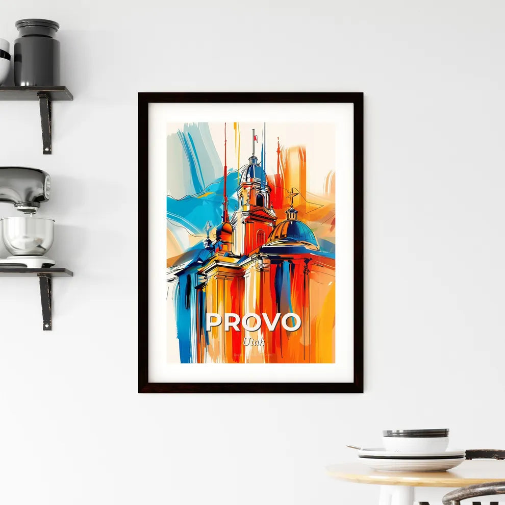 Vibrant Provo, Utah Framed Print
