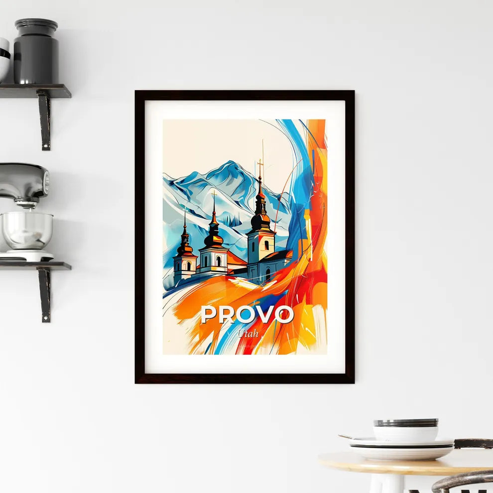Vibrant Provo, Utah Framed Print