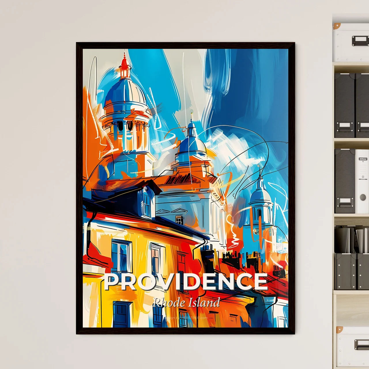 Vibrant Providence, Rhode Island Art Print