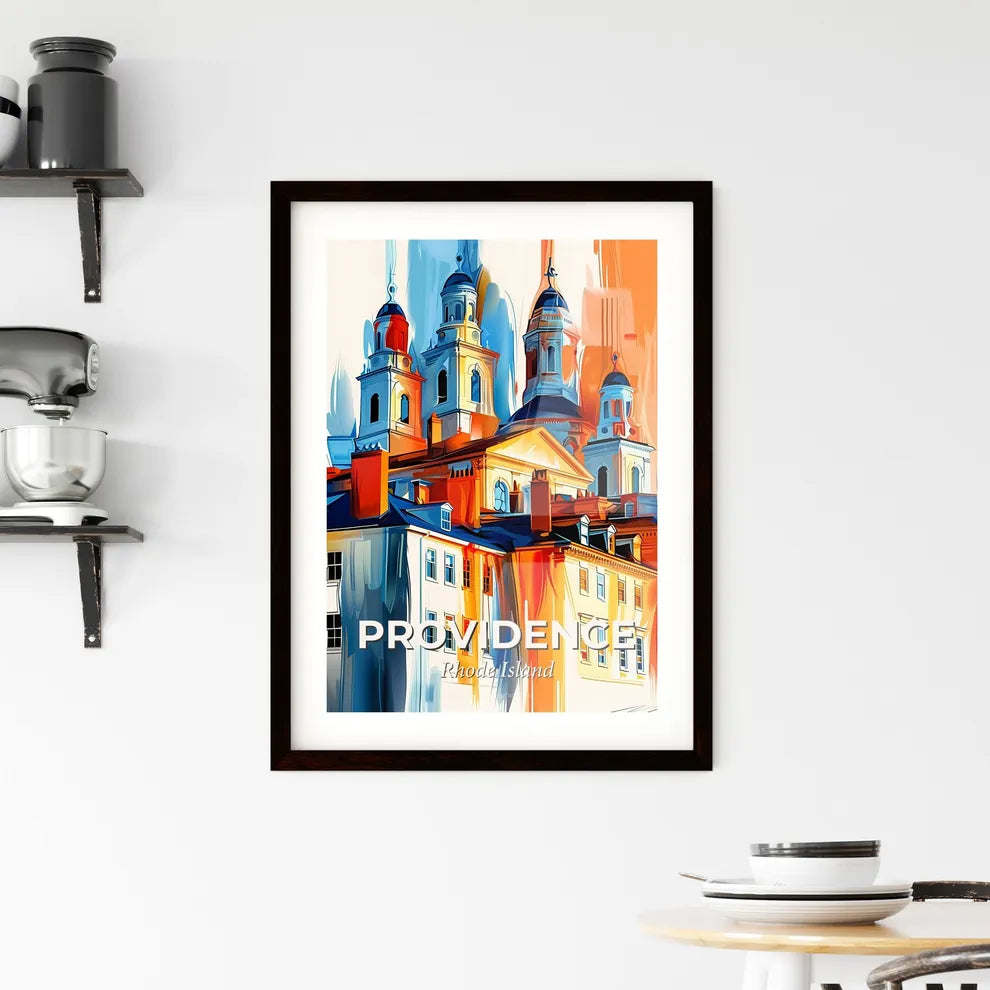 Vibrant Providence, Rhode Island Framed Print