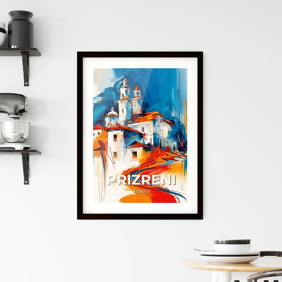 Vibrant Prizreni, Kosovo Framed Print