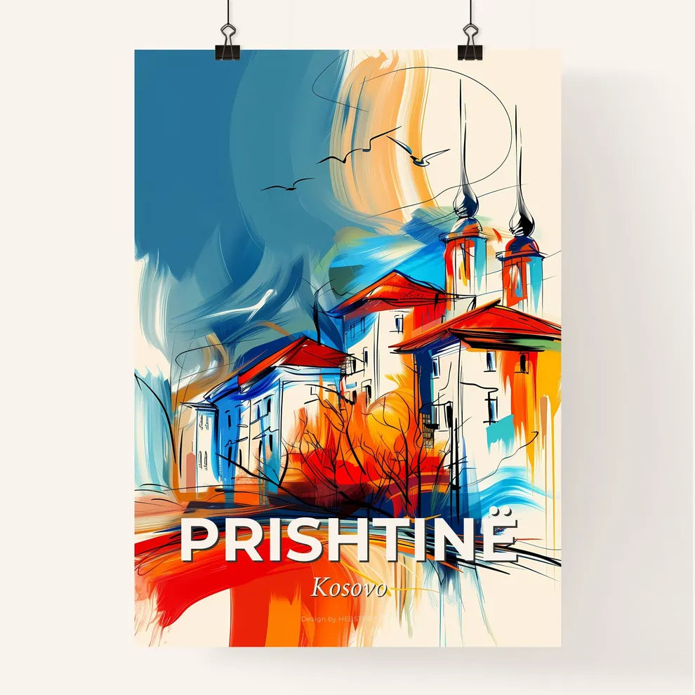 Vibrant Prishtinë, Kosovo Poster