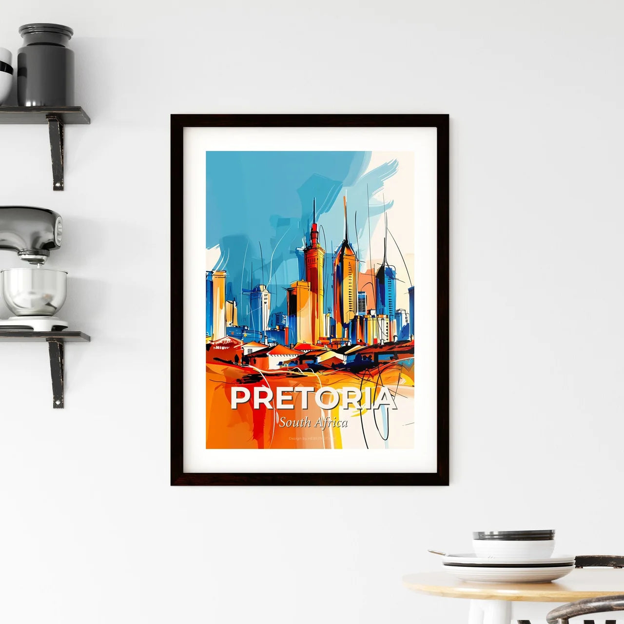 Vibrant Pretoria, South Africa Framed Print