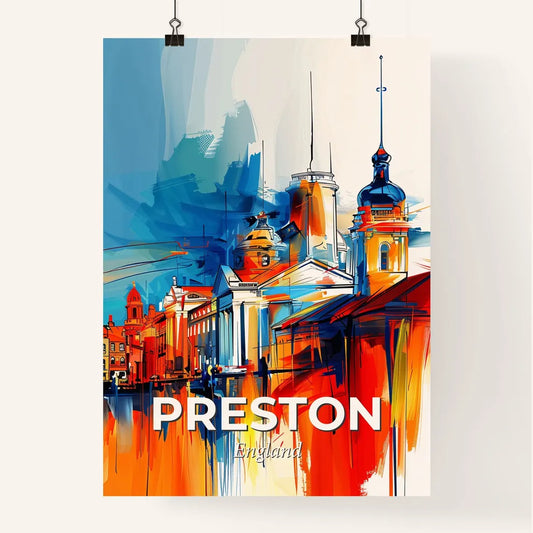 Vibrant Preston, England Poster