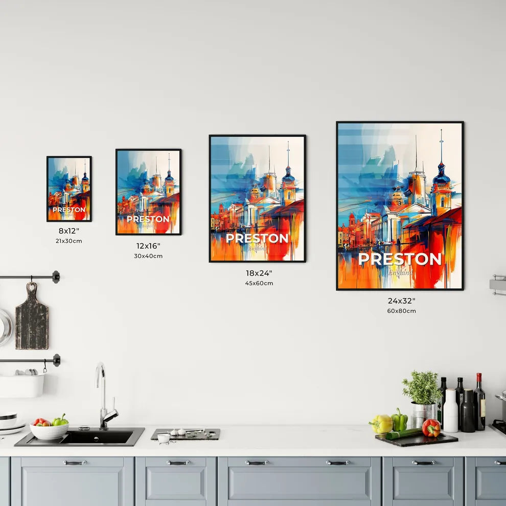 Vibrant Preston, England Kitchen Art