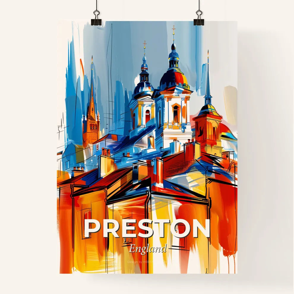 Vibrant Preston, England Poster