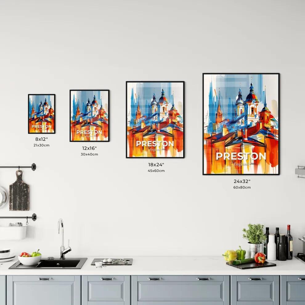 Vibrant Preston, England Kitchen Art