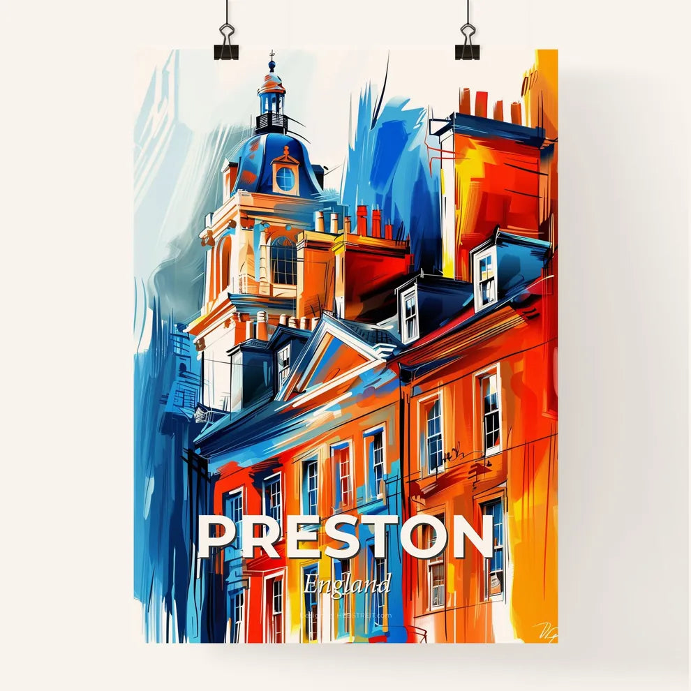 Vibrant Preston, England Poster