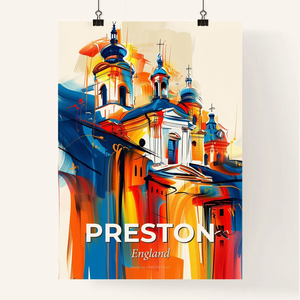 Vibrant Preston, England Poster