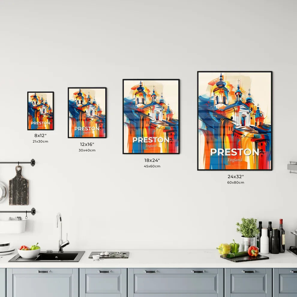 Vibrant Preston, England Kitchen Art