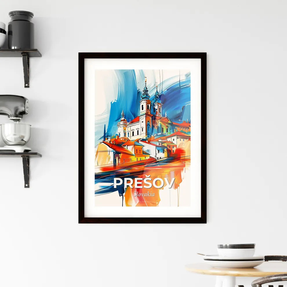 Vibrant Prešov, Slovakia Framed Print