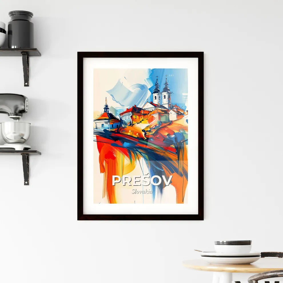 Vibrant Prešov, Slovakia Framed Print