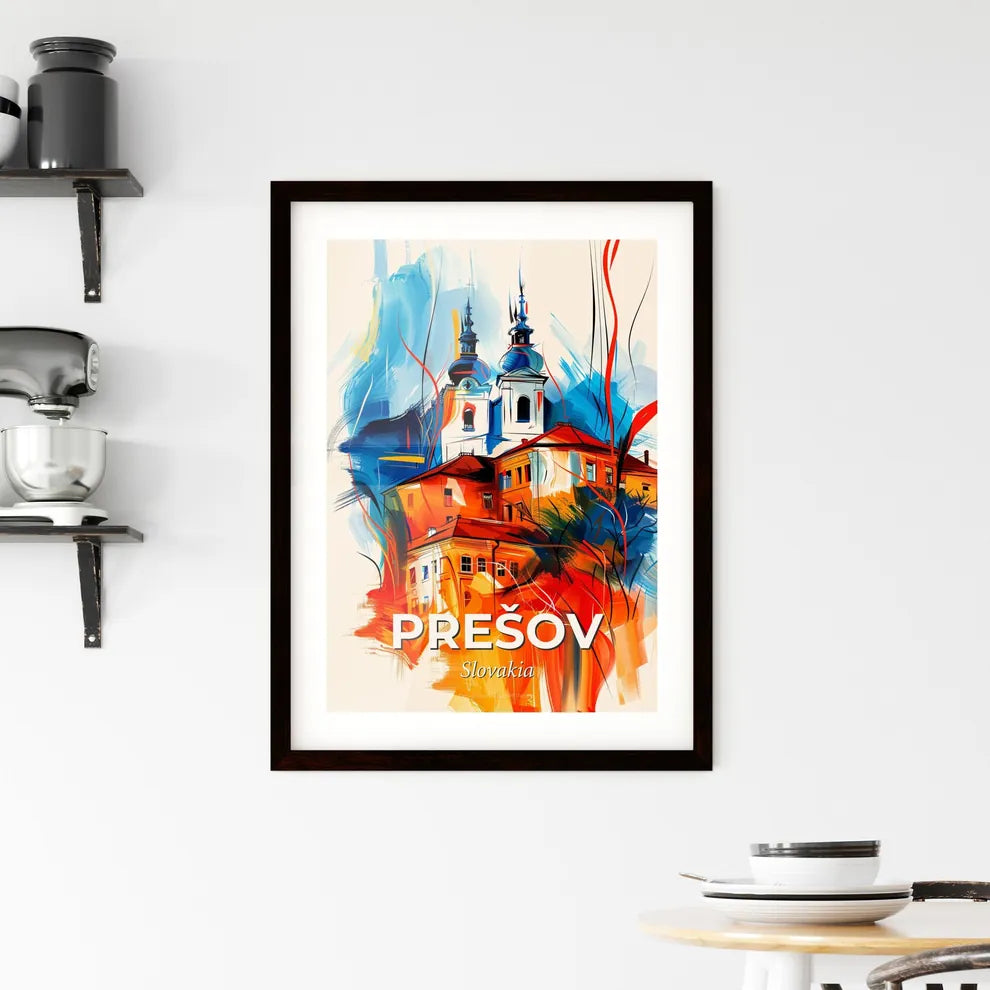 Vibrant Prešov, Slovakia Framed Print
