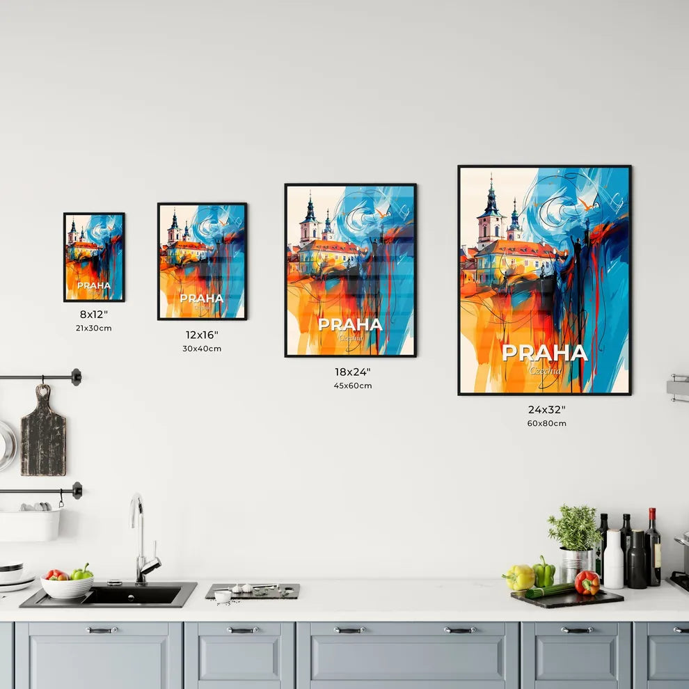 Vibrant Praha, Czechia Kitchen Art