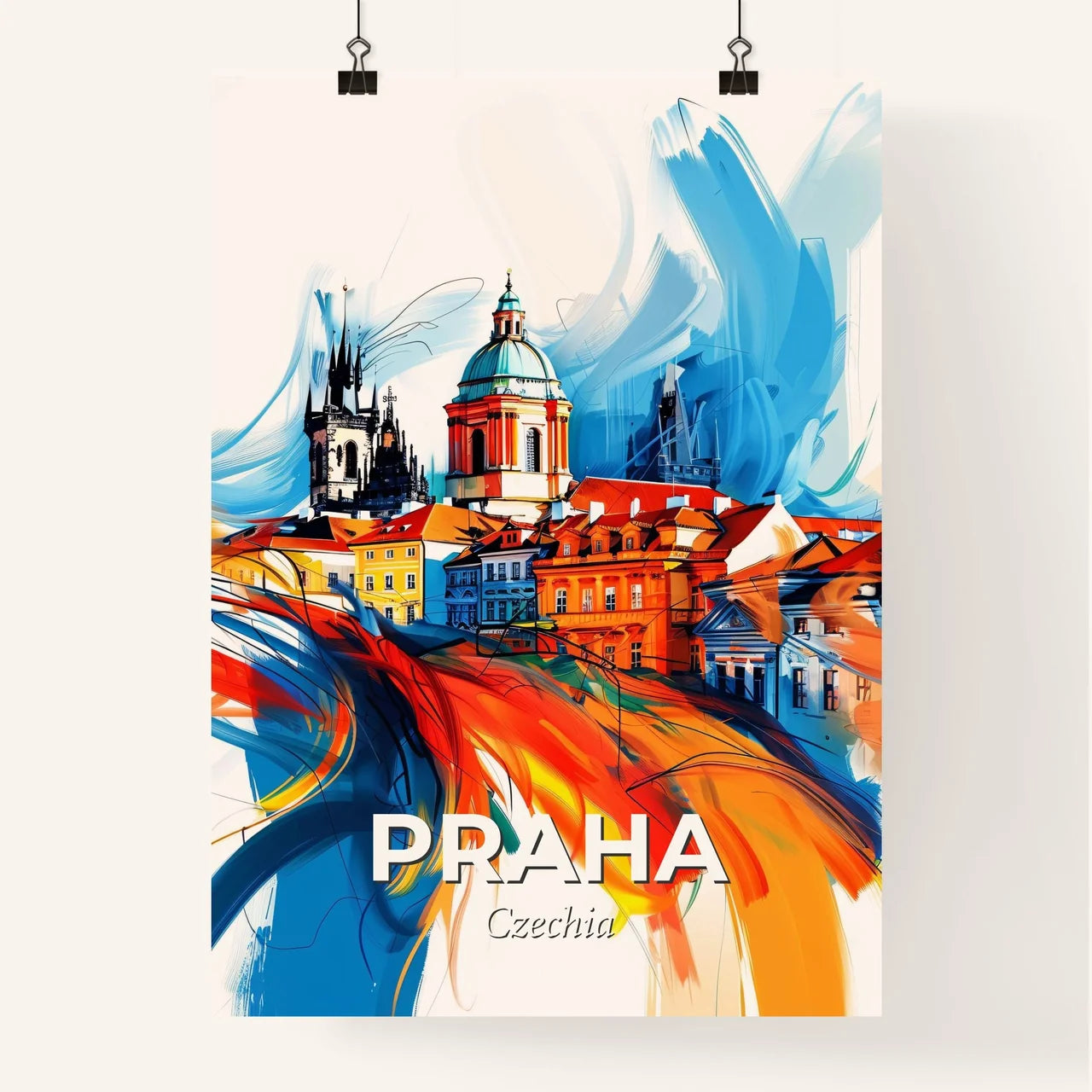 Vibrant Praha, Czechia Poster