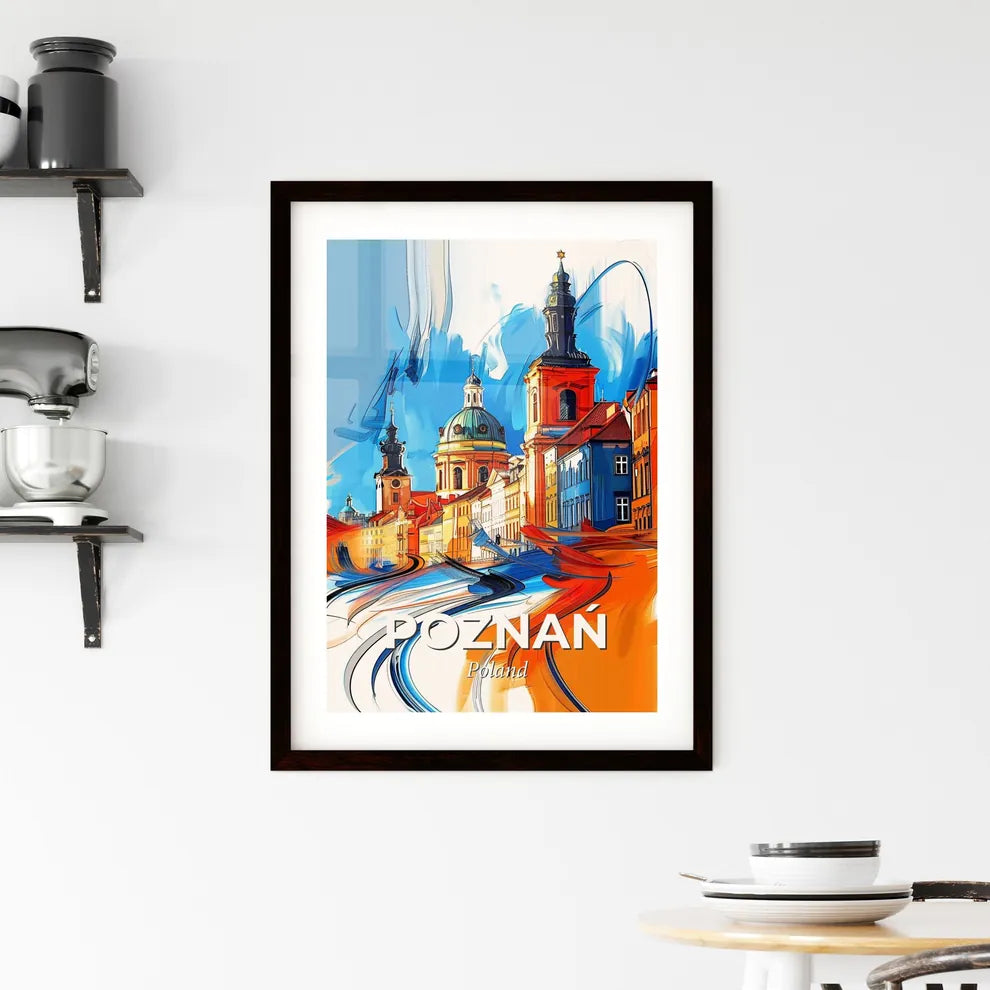 Vibrant Poznań, Poland Framed Print