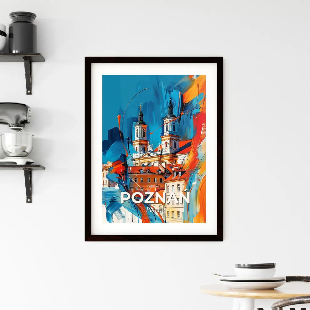 Vibrant Poznań, Poland Framed Print