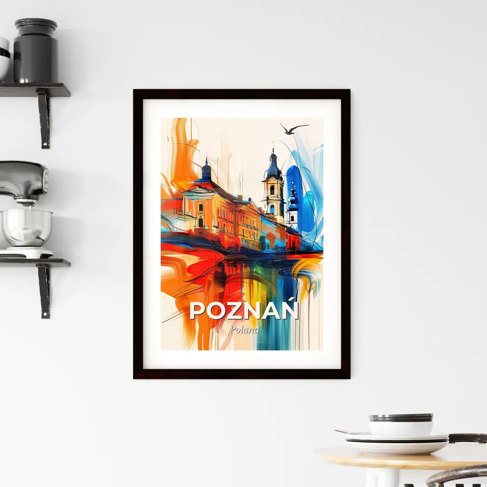 Vibrant Poznań, Poland Framed Print
