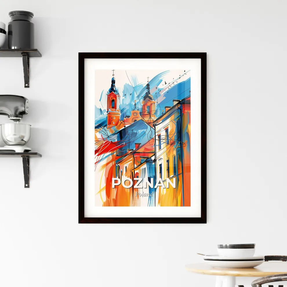 Vibrant Poznań, Poland Framed Print